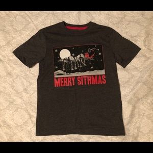 ⚡️SALE⚡️EUC Sz M (8) boys Star Wars Merry Sithmas